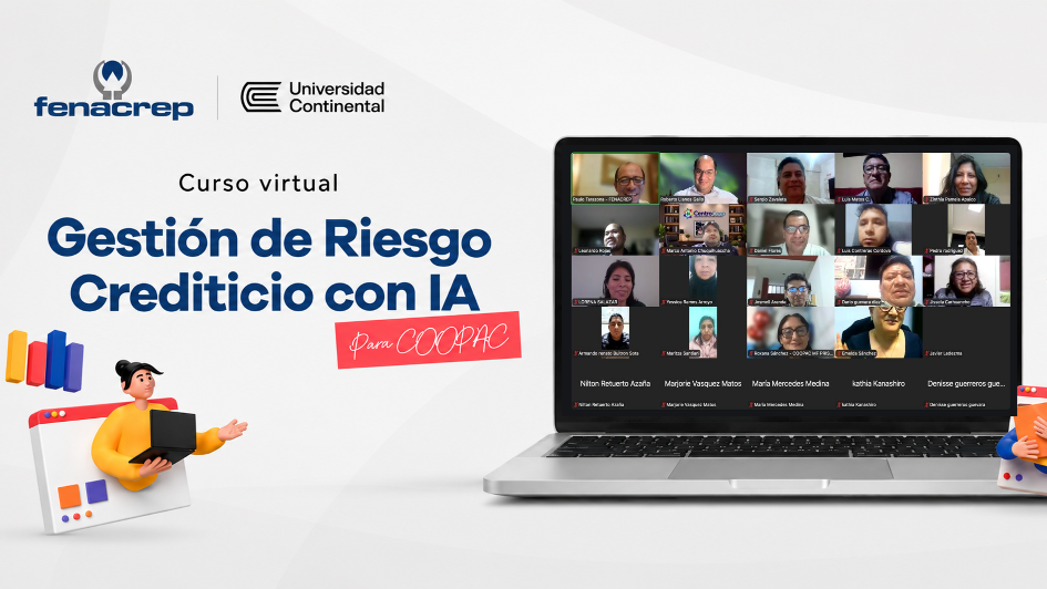 Con éxito culminó el curso virtual “Gestión de Riesgo Crediticio con IA para COOPAC”