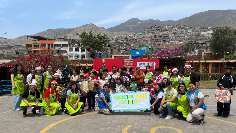 Cooperativa Pacífico Ilumina la Navidad de Aldeas Infantiles SOS Perú con una Chocolatada Solidaria